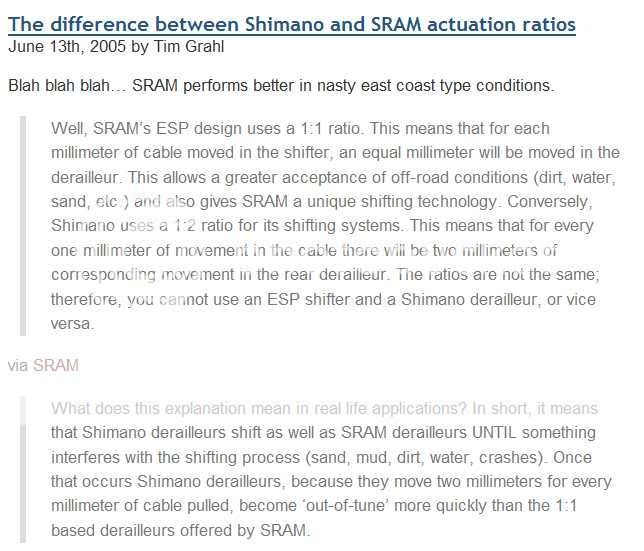 sram x7 shimano equivalent