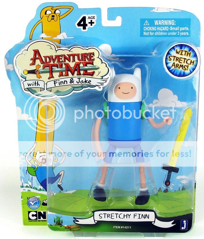 Adventure Time Stretchy Finn and Jake 5 Action Figures with BMO Beemo 