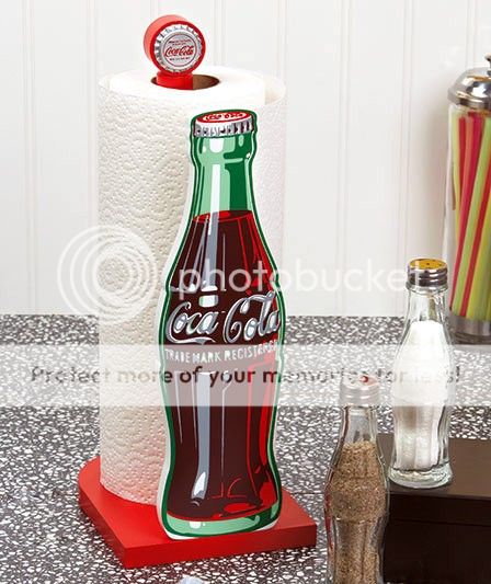 Coke Coca Cola Bottle Vintage Design Kitchen Bar Wood Paper Towel